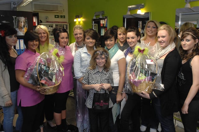 Orrell Extended Services and Tyler Lee Hair Salon, Ormskirk Road, Pemberton were working with pupils from St Peter's and Abraham Guest high schools on hair courses