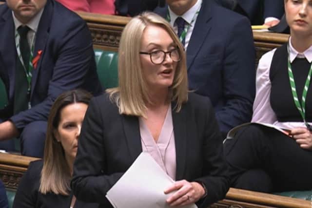 Jo Platt addressing the House of Commons