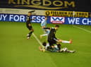 Callum Lang saw this second-half effort superbly blocked by Sunderland defender Luke O'Nien