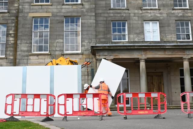 The first steps of the renovation of historic Haigh Hall is now under way.