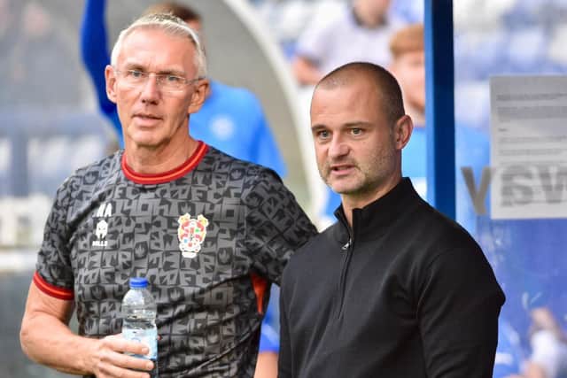 Shaun Maloney shared the technical area with Tranmere boss - and former Latics goalkeeper - Nigel Adkins