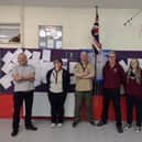 Scout leaders: Graham Mullacrane, Charlotte Mayers, Adam Richardson, John Fern, Charlotte Fern