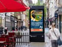 One of the Community Information Panels in Manchester City centre