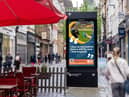 One of the Community Information Panels in Manchester City centre