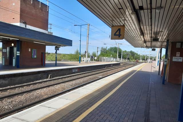 A view of an empty platform at Wigan North Western