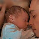 Charlie Brogan with his then baby son Kayden