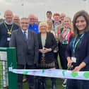 Councillors attended Laithwaite Park to officially open the new 3G pitches as Coun Rehman performs the official opening duties