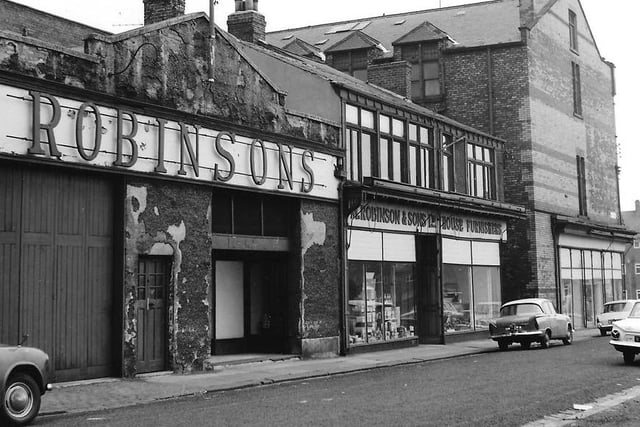 Robinson's Coliseum building in October 1966 not long before the store was closed by Debenhams. It was demolished in 1970. Photo: Hartlepool Library Service