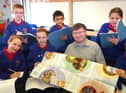 MP Ian McCartney meets members of the School Council as they learn about politics at Worsley Mesnes Community Primary School, Wigan.