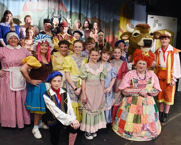 Members of St Michael's Amateur Dramatic Society get ready for their 66th year of pantomime productions in Wigan, with this year's production Jack and the Beanstalk.
