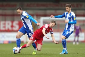 Dan Gardner in action for Latics against Accrington Stanley in the 2020/21 campaign