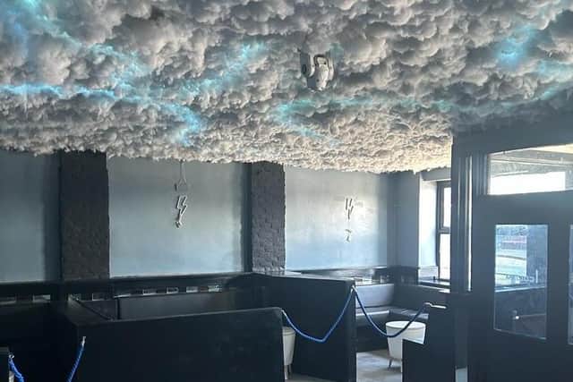 Inside of the new Sky Lounge in Leigh - living up to its name
