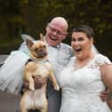 Sarah and Mark Rook renew their wedding vows at Ferrari's Country House Hotel & Restaurant with their dog Nellie