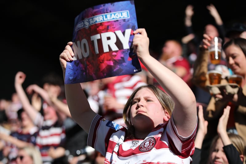Wigan Warriors fans enjoyed the Good Friday Derby at the DW Stadium.