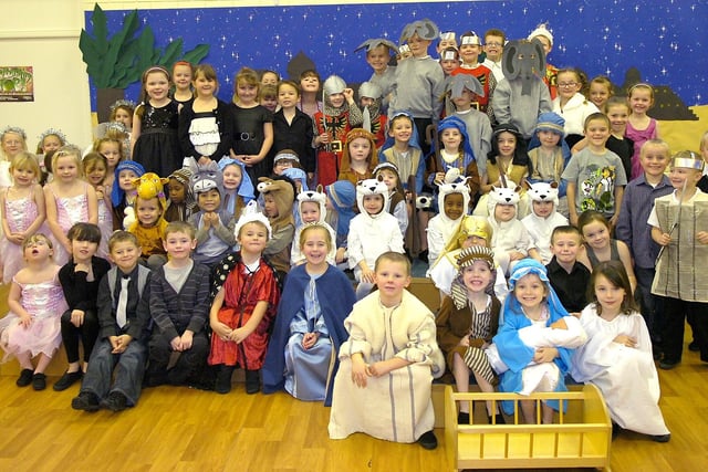 St Benedict's  Catholic primary school,  Hindley - Nativity called " A Present For The Baby
