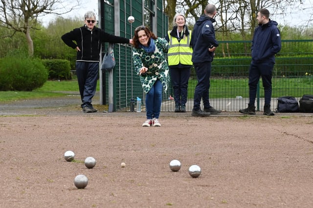 Petanque tournament at Hindley Leyland Park.