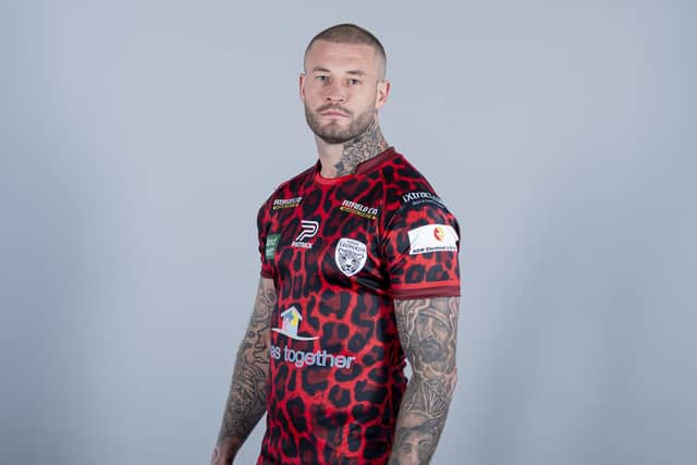 Picture by Allan McKenzie/SWpix.com - 29/01/2024 - Rugby League - Betfred Super League - Leigh Media Day - Leigh Sports Village, Leigh, England - Zak Hardaker.