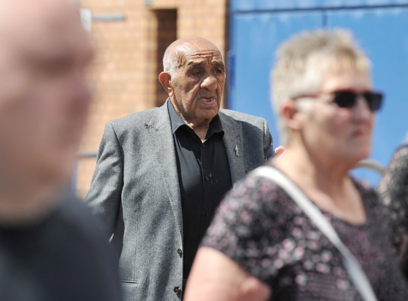 Billy Boston was among those who attended the service.