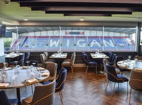 The revamped boardroom at the DW Stadium