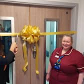 Wigan MP Lisa Nandy and Angela Calland, operational manager at GMMH, at the opening of the Makerfield Suite at Wigan Infirmary