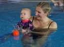 Rebecca Adlington says playing and splashing together in a pool is lots of fun