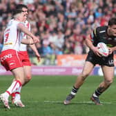 Liam Byrne was sent off during the Good Friday clash against rivals St Helens
