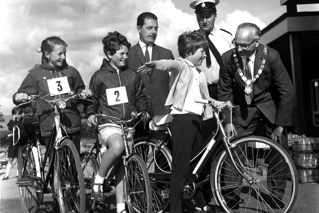 RETRO 1968 - A cycling proficiency rally in Standish.