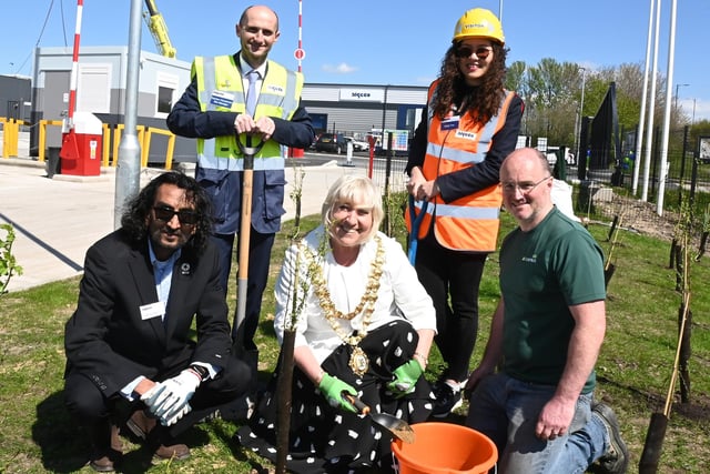 The Mayor of Wigan helped plant trees and seeds within the grounds.