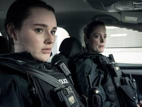 Annie (Katherine Devlin) and Jen (Hannah McClean) are two of the young coppers in the BBC's new police drama Blue Lights
