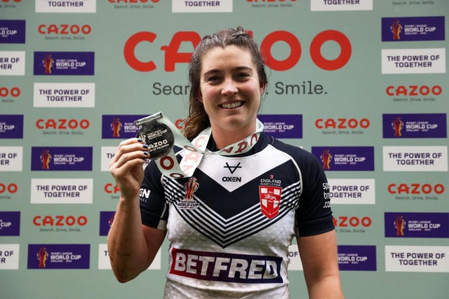 Wigan's Vicky Molyneux was named player of the match (Photo by Charlotte Tattersall/Getty Images for RLWC)