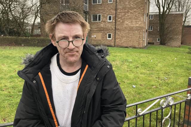 William Elvin, 52, formerly homeless now living in Scholes