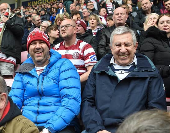 Wigan Warriors fans watched on as Matty Peet's side beat Wakefield Trinity.