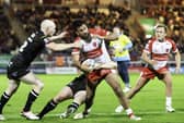 Peta Hiku in action against Wigan Warriors at Craven Park in Round 9