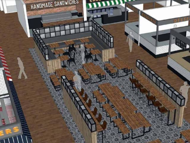 An artist's impression of a new Leigh Market Hall