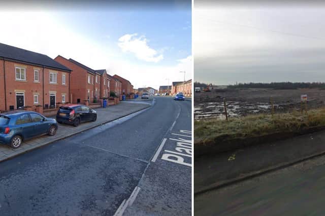 Plank Lane development of Pennington Wharf in Leigh compared between 2009 and 2020