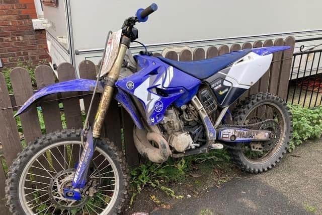 A stolen scrambler bike recently recovered by Wigan police
