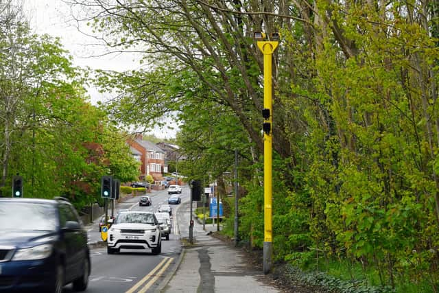 A new speed camera in place on Whelley, after the previous one was cut down