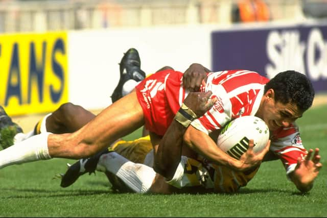 Frano Botica was a key part of Wigan's successful team in the 90s (Credit: Bob  Martin/Allsport)