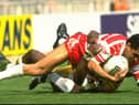 Frano Botica was a key part of Wigan's successful team in the 90s (Credit: Bob  Martin/Allsport)