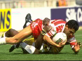 Frano Botica was a key part of Wigan's successful team in the 90s (Credit: Bob  Martin/Allsport)