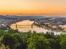 Blue Danube: Budapest bathed in sunset's golden glow
