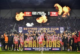 Wigan Warriors won the World Club Challenge for a record-equalling fifth time
