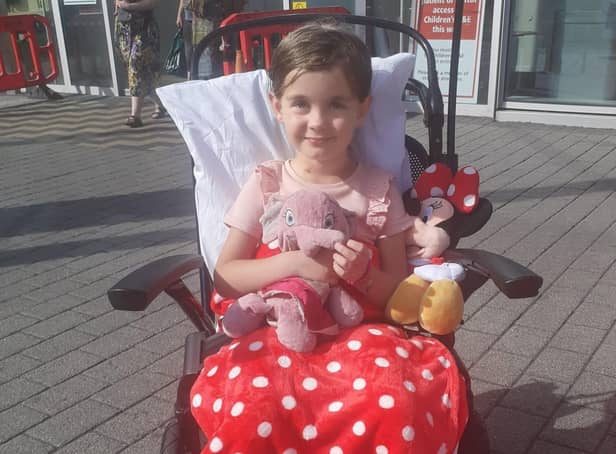 Indie Thomas outside hospital-