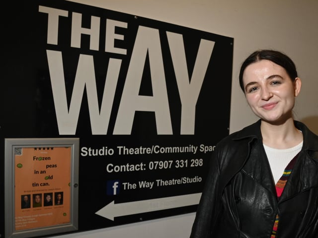 Producer Ella Fraser at The Way theatre, Leigh Spinners Mill.