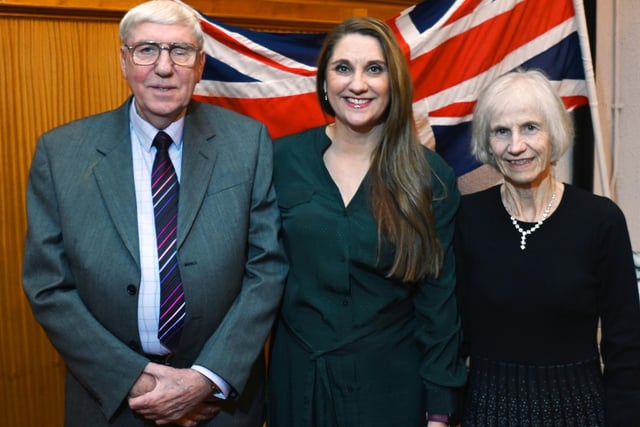 Former Chief Supt Emily Higham, the recipient of the King's Policing Medal, pictured with her proud parents