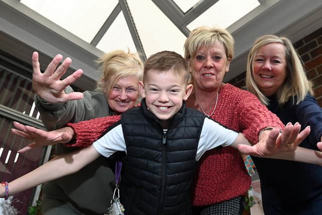 Three members of staff from Millbrook Primary School - from left,  teaching assistant Andrea Sadler, executive headteacher Karen Tomlinson and business manager Jacqui Holborn - are preparing for a sponsored skydive to raise funds for 10-year-old Lincoln Melling and his family as he battles cancer
