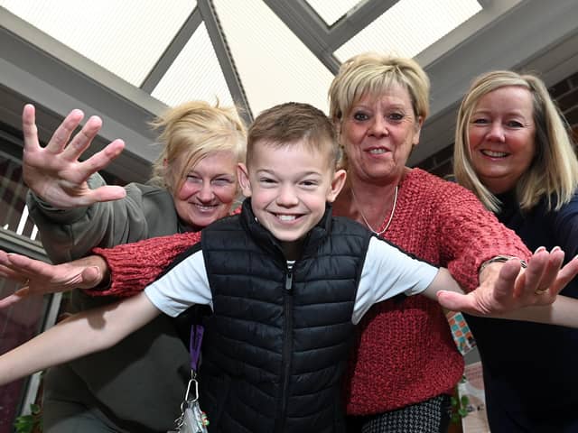 Three members of staff from Millbrook Primary School - from left,  teaching assistant Andrea Sadler, executive headteacher Karen Tomlinson and business manager Jacqui Holborn - are preparing for a sponsored skydive to raise funds for 10-year-old Lincoln Melling and his family as he battles cancer