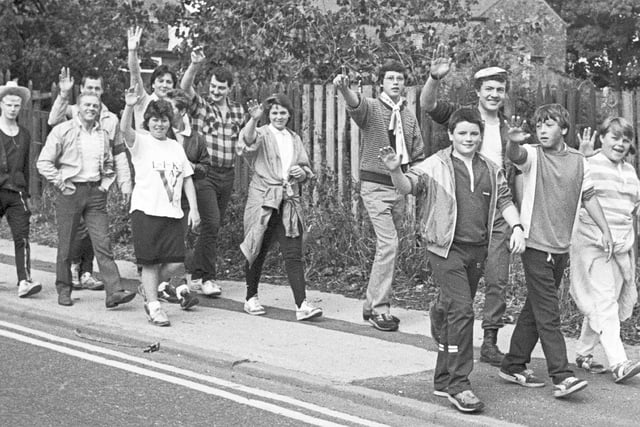 Retro 1986 - A charity walk  from Shevington Centre for the Unemployed