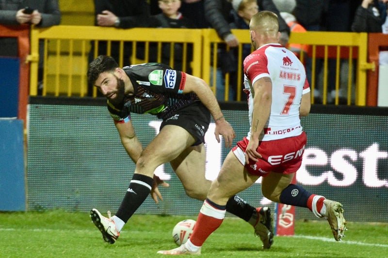 The winger scored his fifth try of the Super League campaign in the defeat to Hull KR