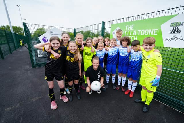 Lioness Ella Toone returned to Wigan to open a state-of-the-art facility named after her